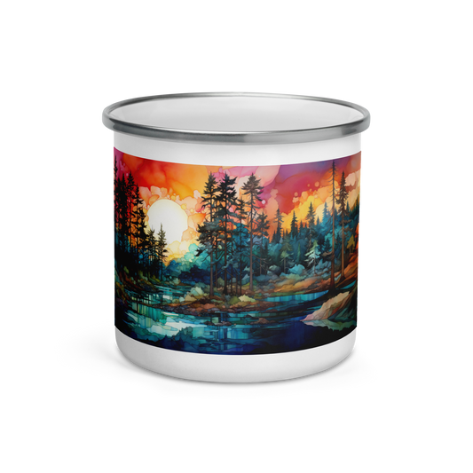 Out There – Enamel Mug