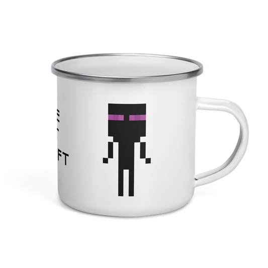 Ask me about Minecraft. Enamel Mug