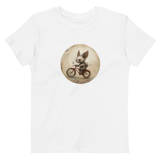 Mouse on bike – Organic cotton KIDS t-shirt