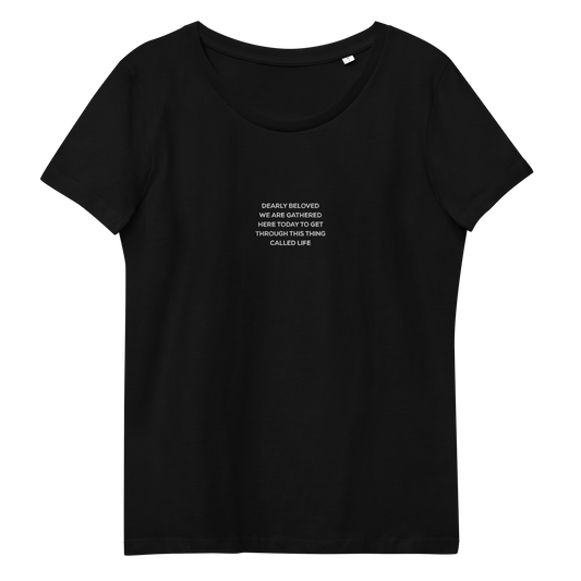 Dearly beloved – Embroidery, organic women's t-shirt