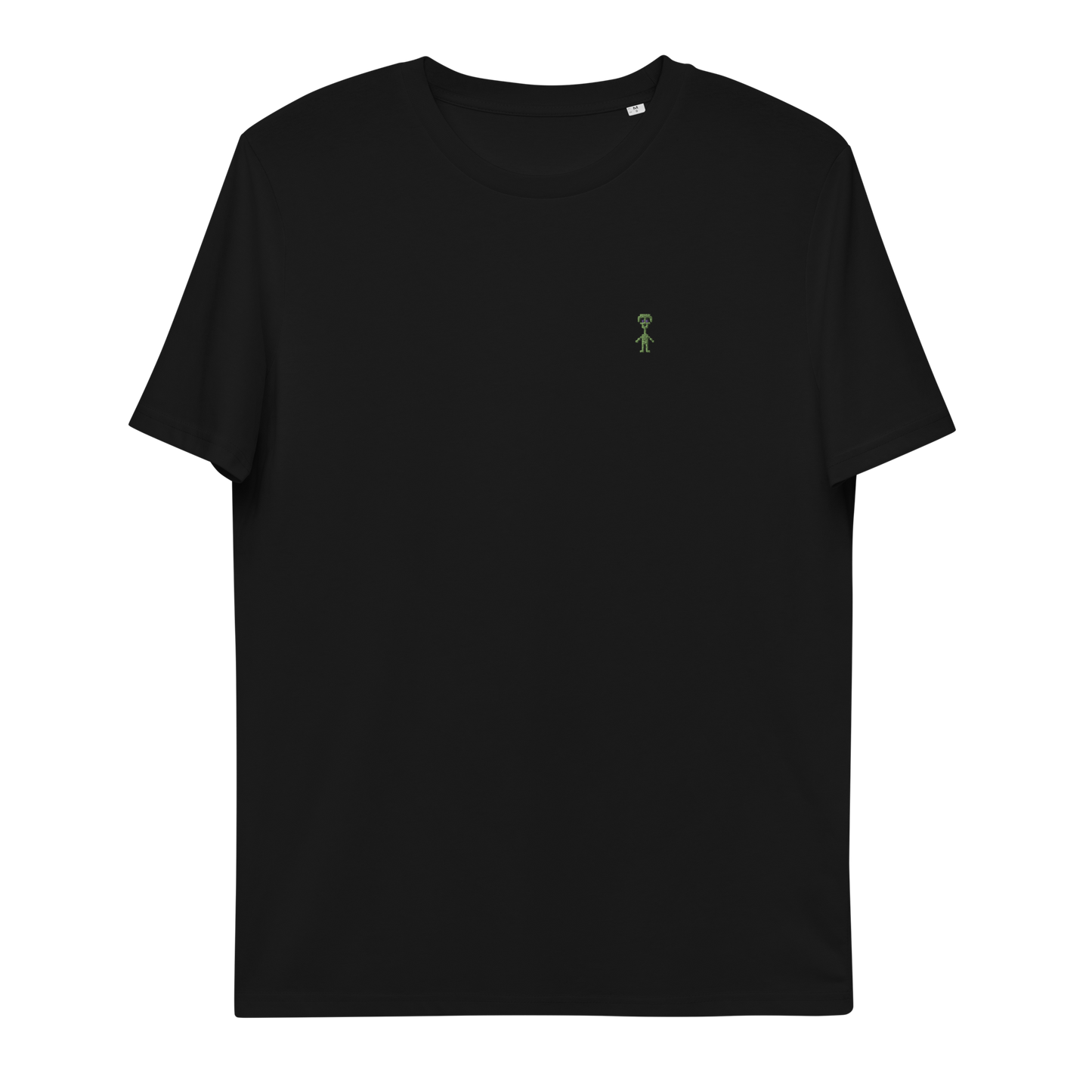 Alien – Embroidery, organic ADULT t-shirt